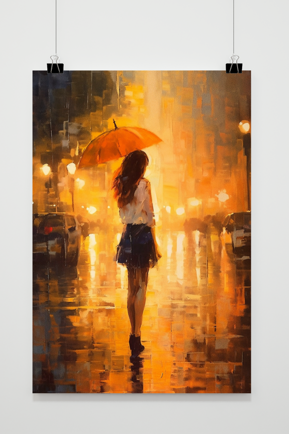 Woman Umbrella poster