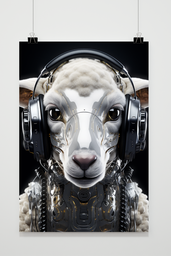 Affiche Space Mouton de 25 Artstreet