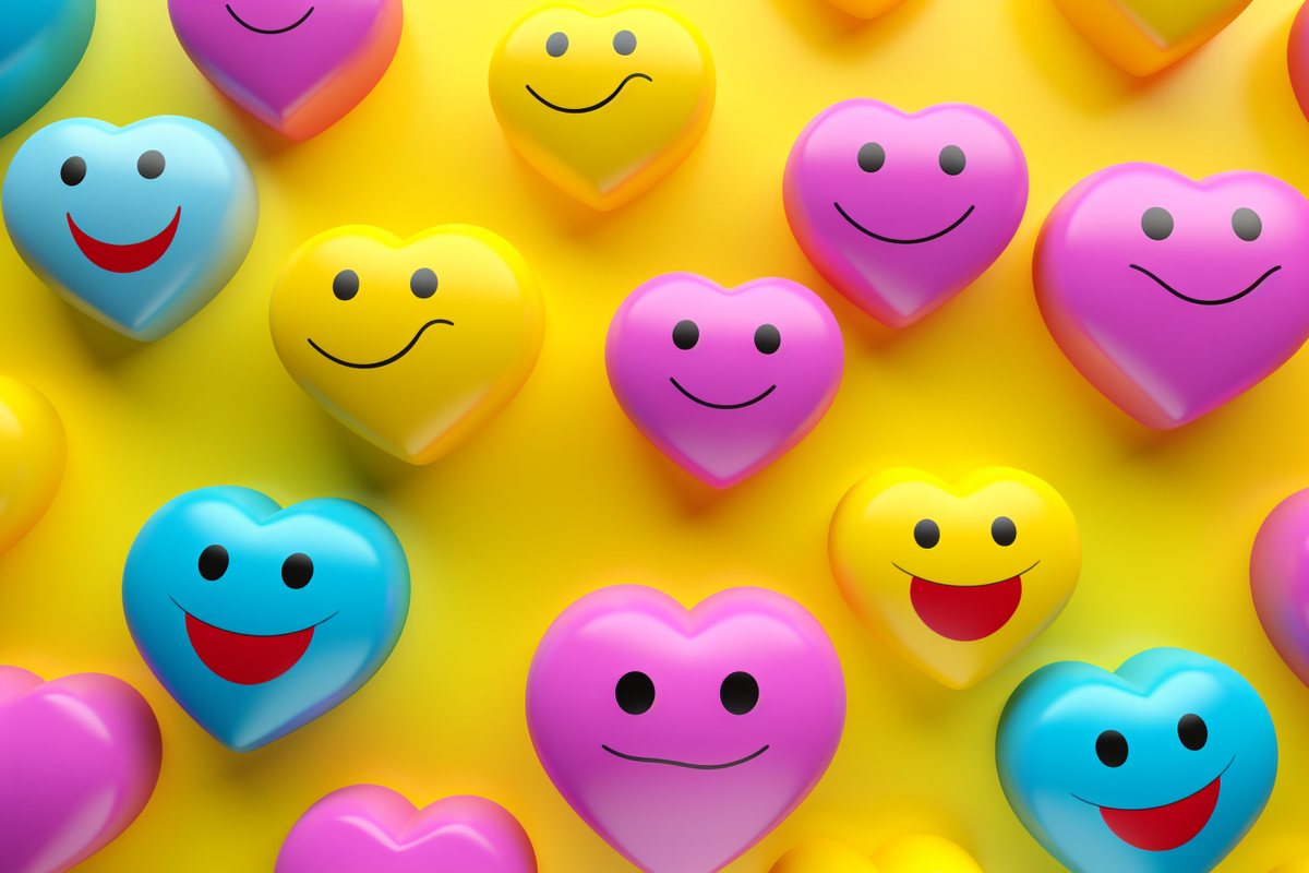 Hartjes Smileys in interieur