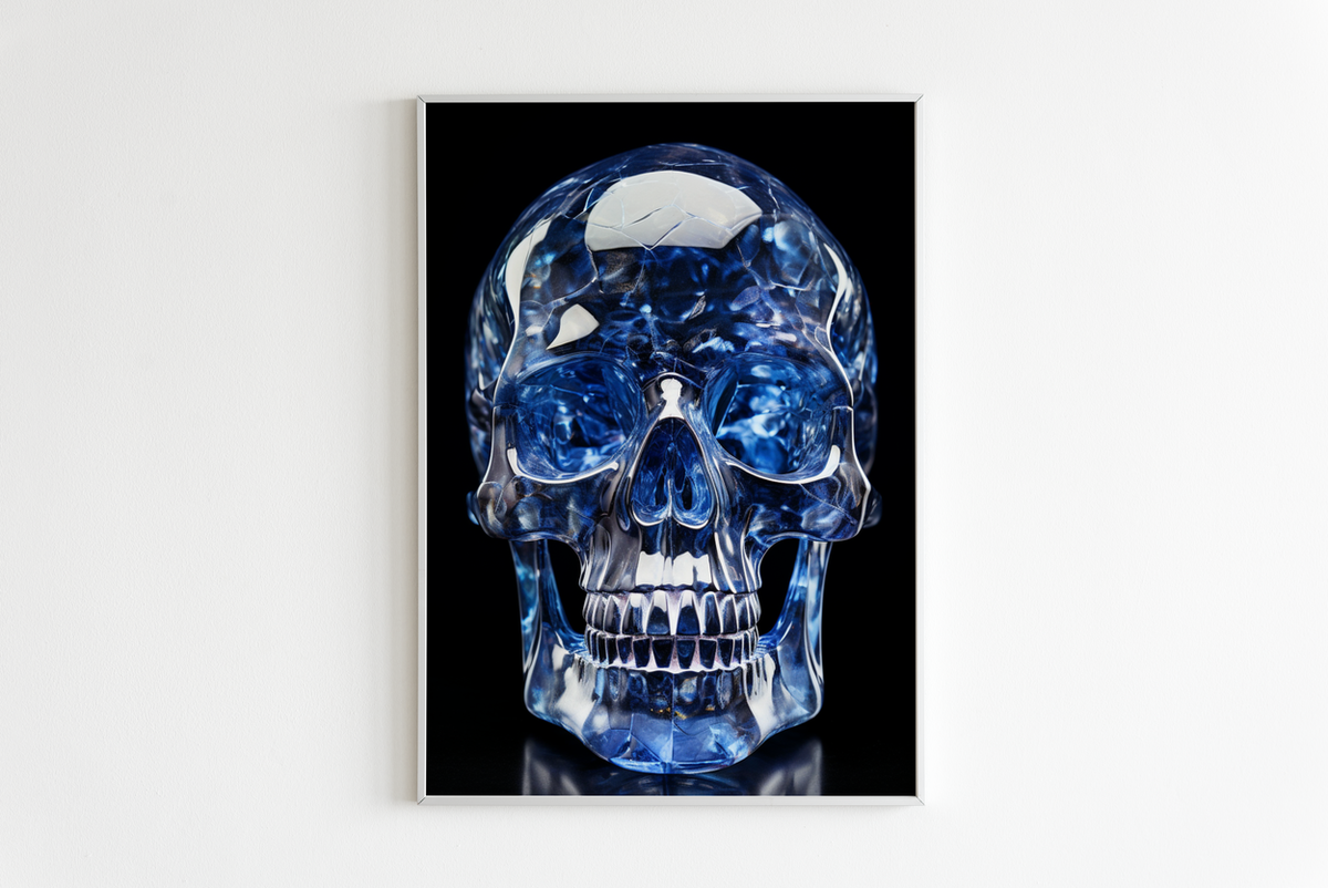 Blauw Doodshoofd en un interior