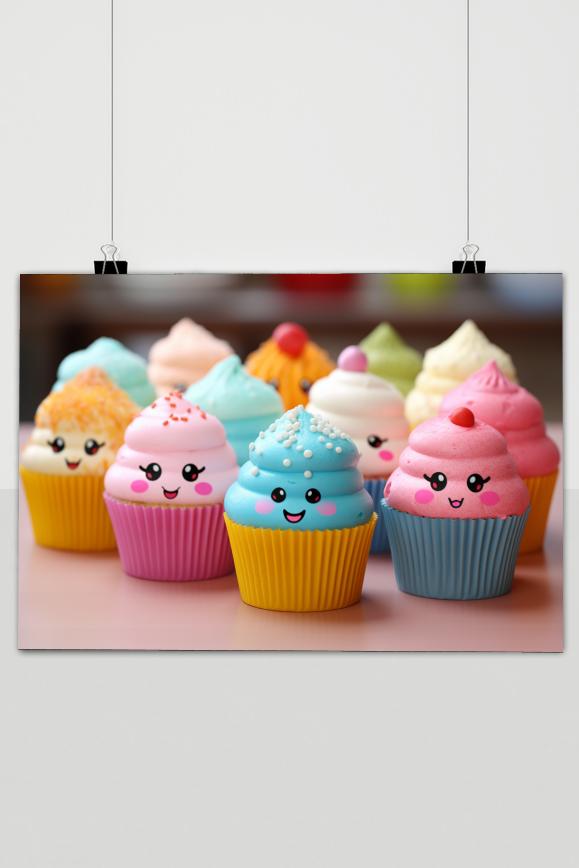 Cupcake Smileys poster