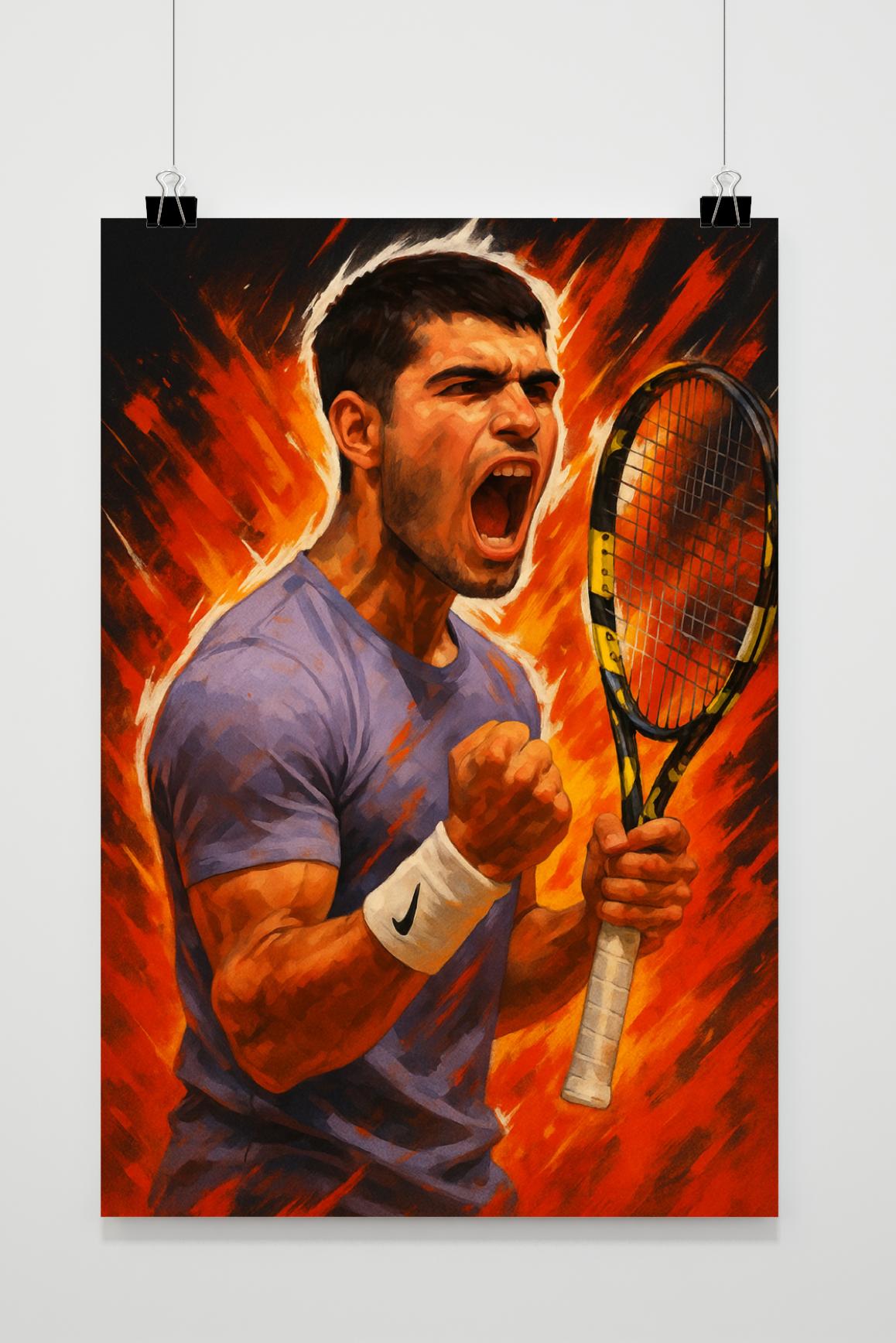 Carlos Alcaraz en un interior