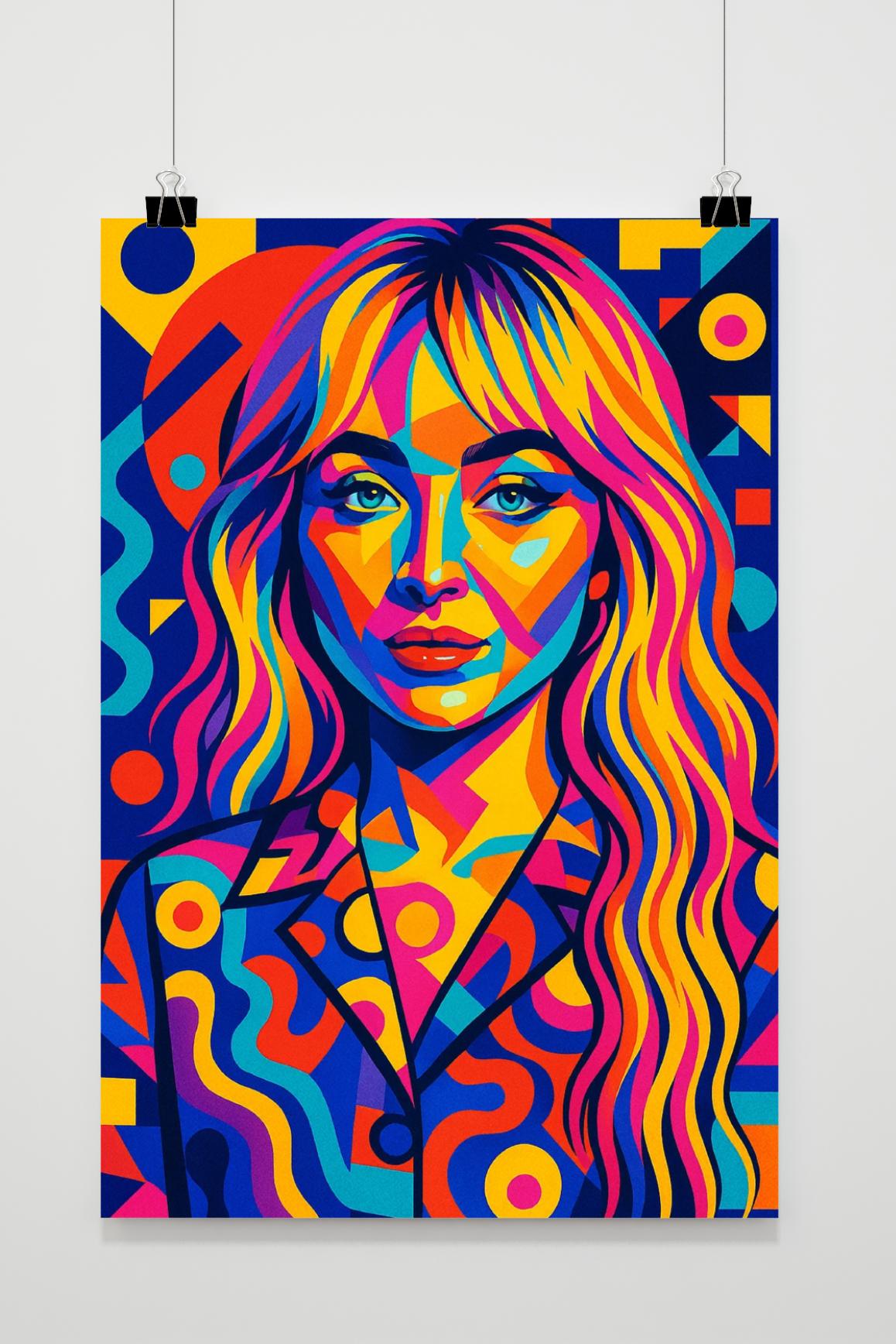 Sabrina Carpenter en un interior