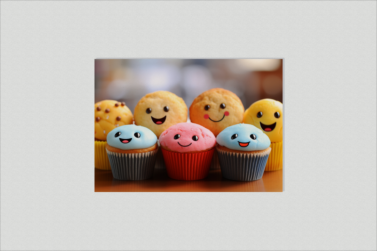 Cupcakes Pequeños en un interior