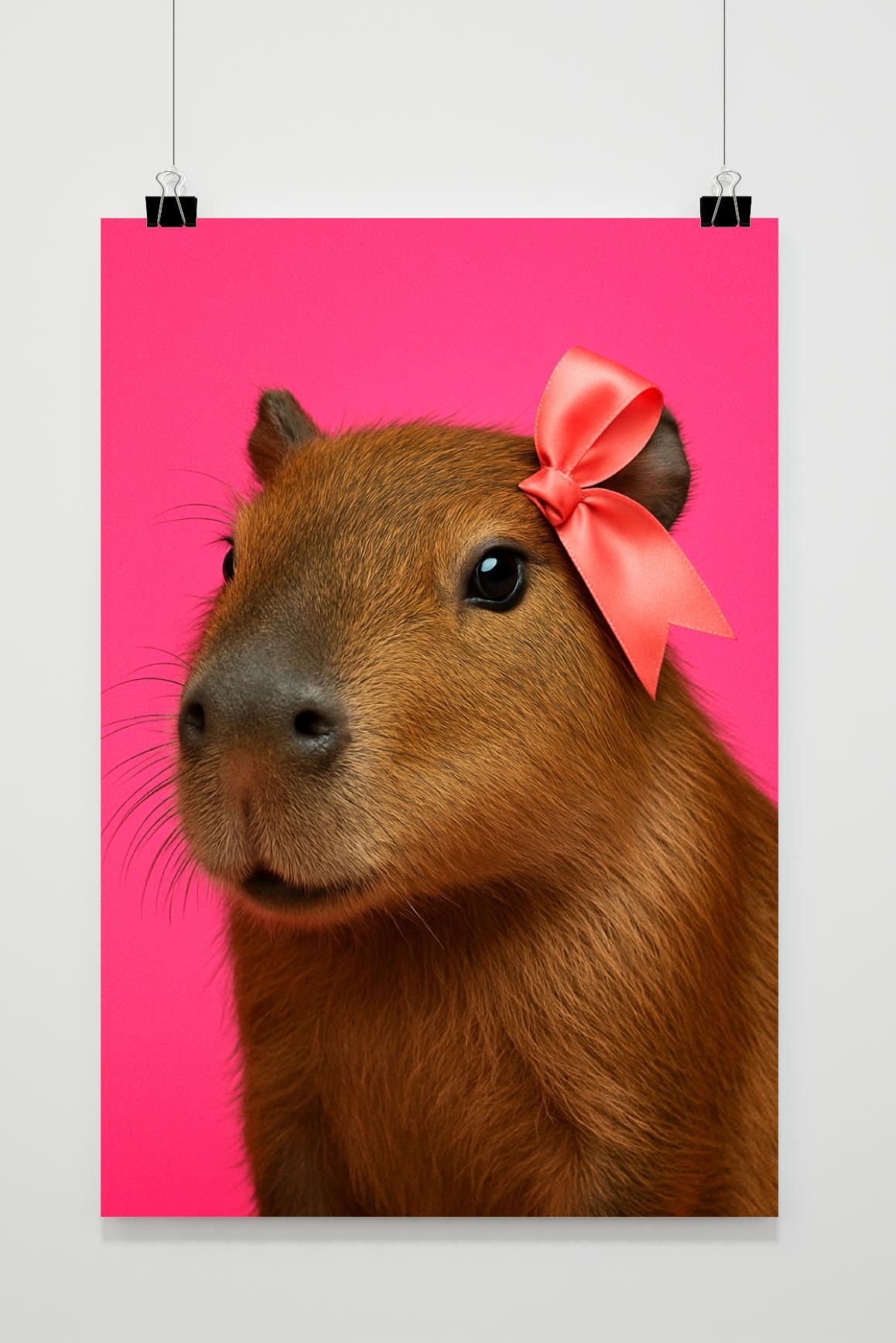 Capibara Nœud Papillon dans un intérieur