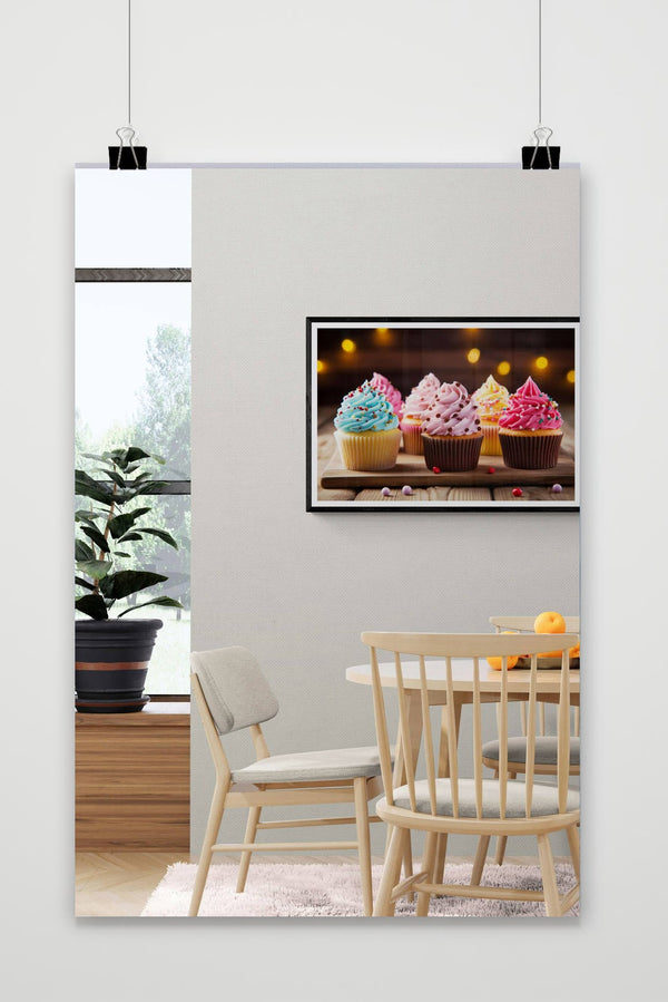 Póster Cupcakes Coloridos