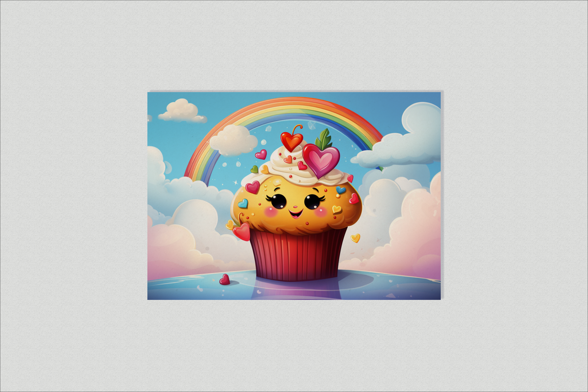 Cupcake Fantasía en un interior