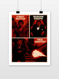Al Pacino Scarface Tony Montana Collage im Interieur (7)