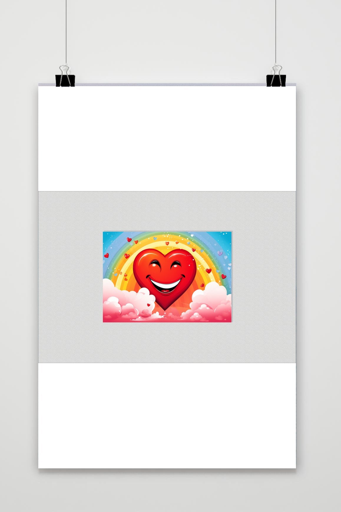Affiche Cœur Souriant de 25 Artstreet