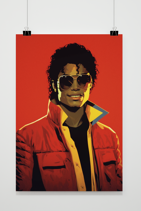 Michael Jackson Rood poster