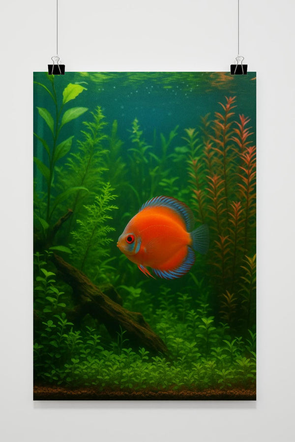 Discus Fish Aquarium Tropical poster