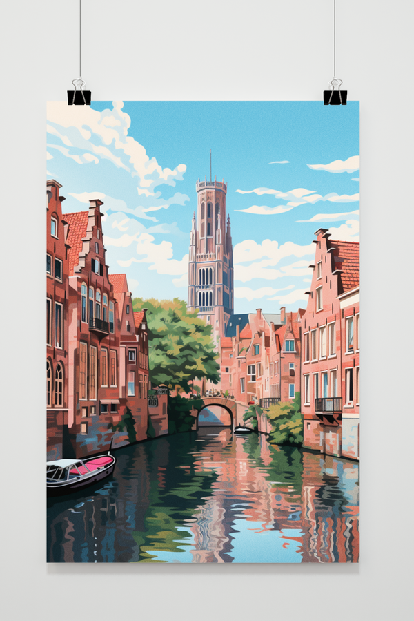 Póster Catedral de Bélgica