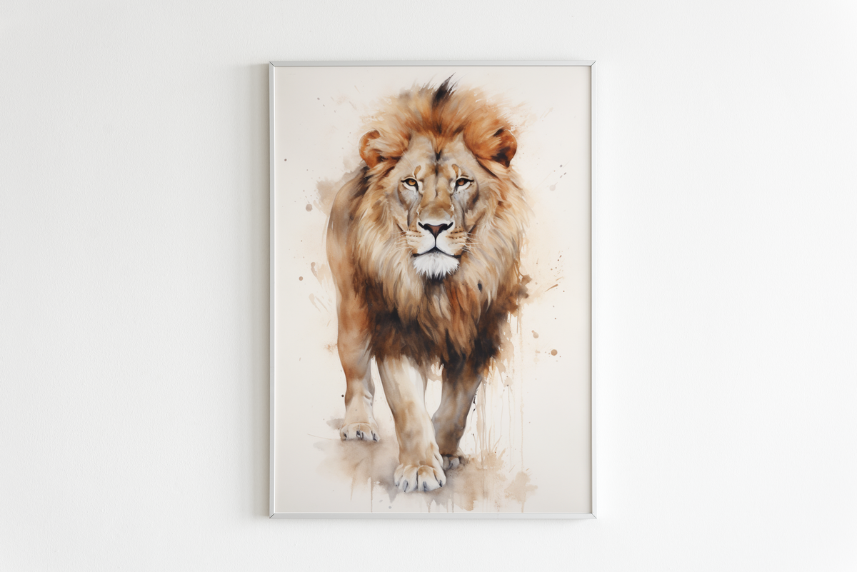 León Contraste en un interior