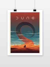 Dune poster met witte rand