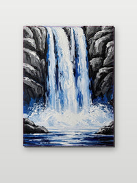 Waterfall Watercolor in an interior (6)