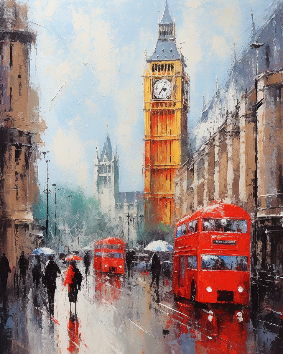 London Big Ben en un interior