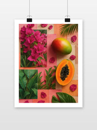 Fruit Plant Collage en un interior (7)
