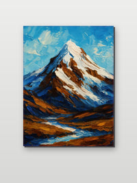 Mount Everest Watercolor in an interior (6)