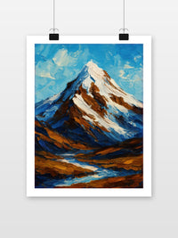Mount Everest Watercolor in an interior (7)
