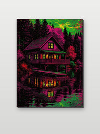 Cottage Lake op aluminium dibond