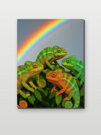 Chameleon Arcoíris en un interior (6)