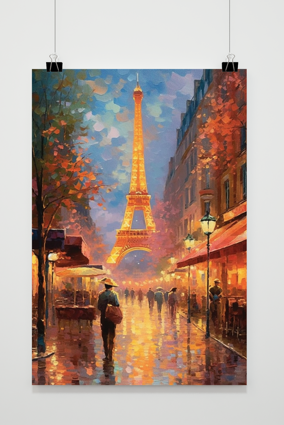 Póster París Acuarela