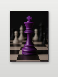 King Chess op aluminium dibond