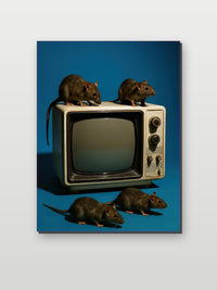 Rats Television Vintage in an interior (6)