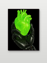 Heart Robot op aluminium dibond