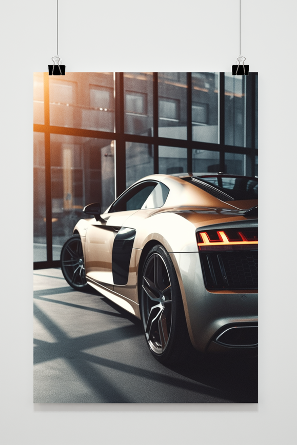 Póster Coche Deportivo Trasera de 25 Artstreet