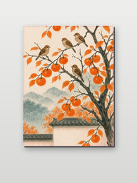 Birds Persimmon Autumn im Interieur (6)