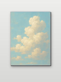 Cloud Aquarel op aluminium dibond