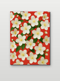 Jasmine Flowers op aluminium dibond