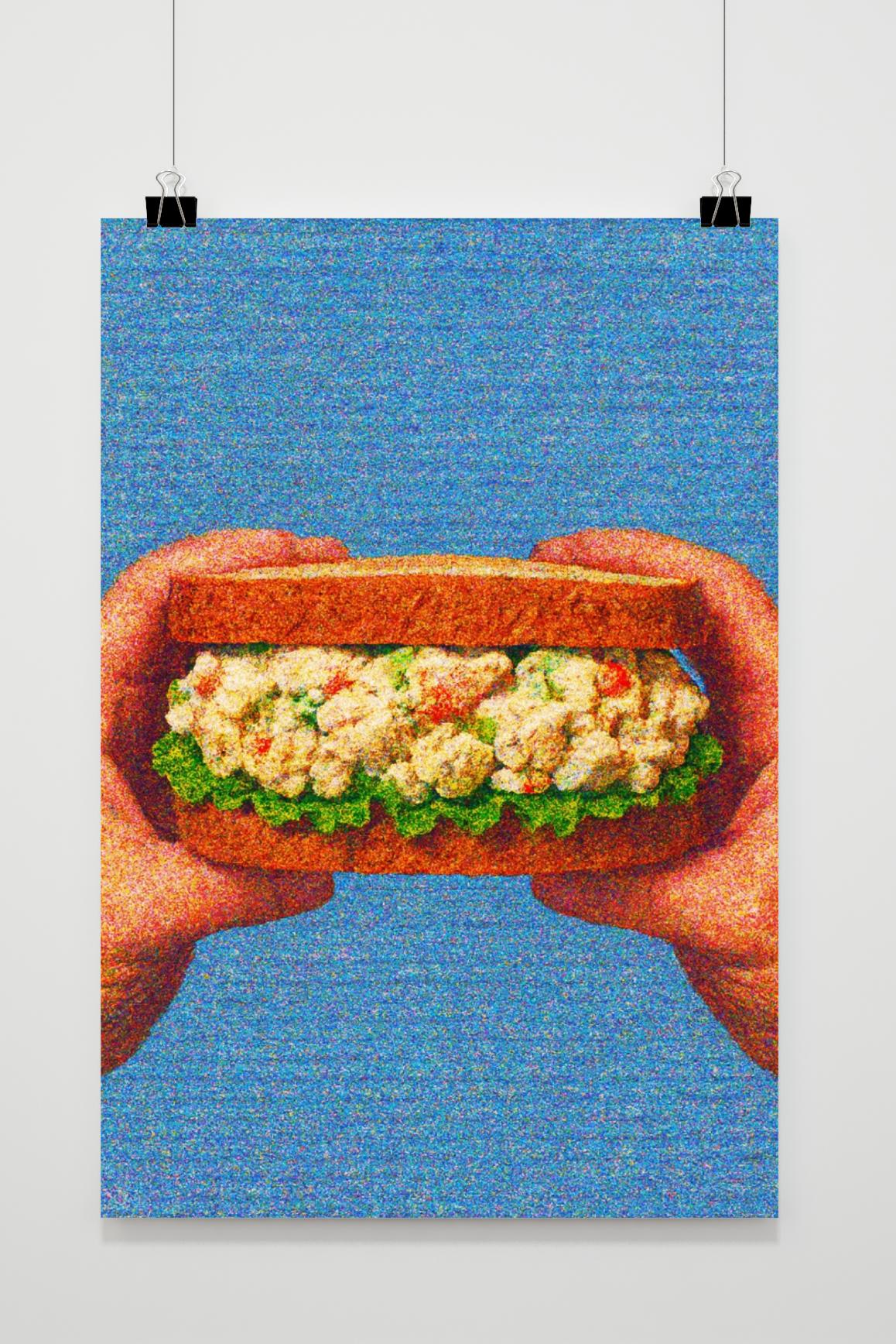 Póster Sandwich Retro de 25 Artstreet