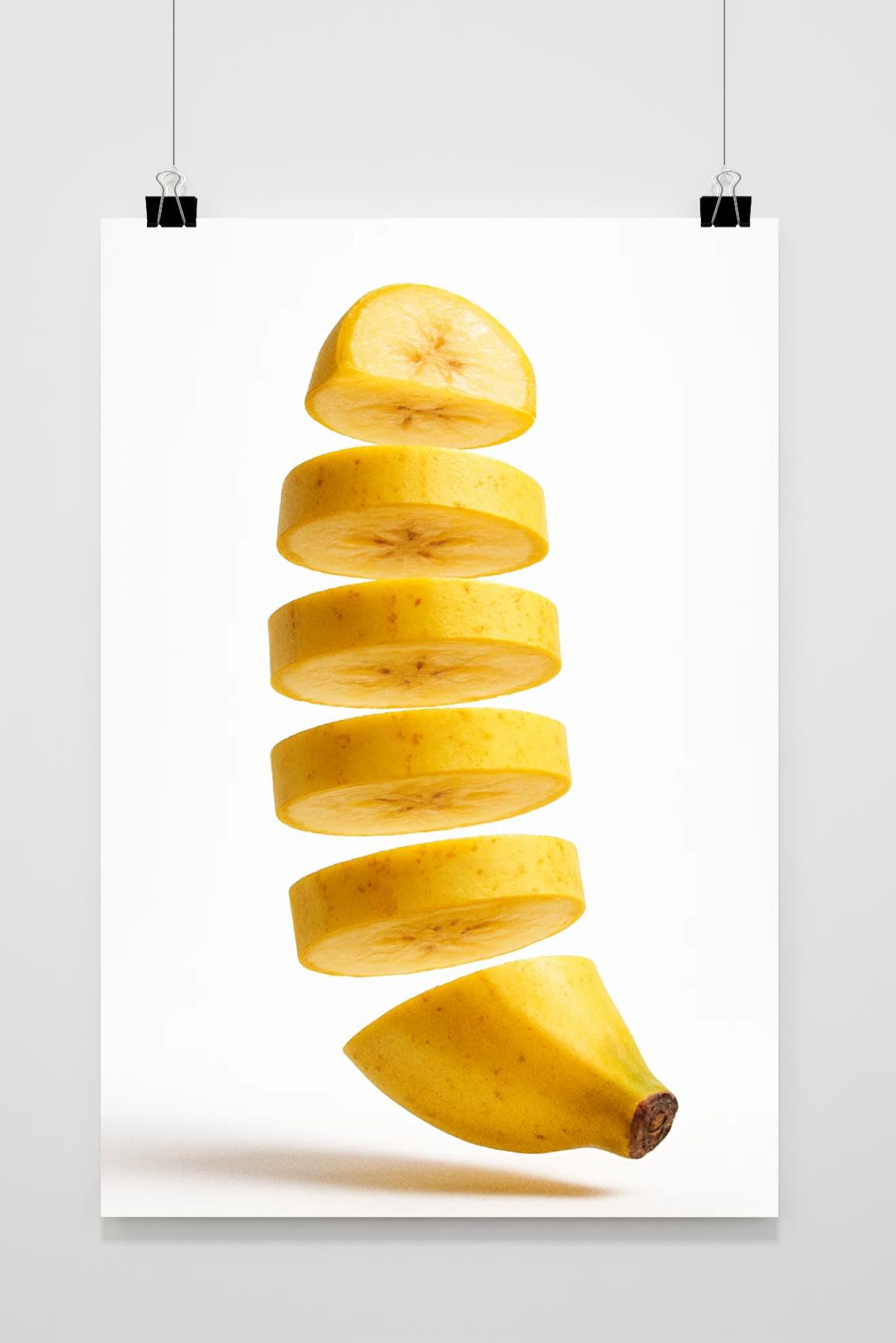 Banana Slices Fruit poster van 25 Artstreet
