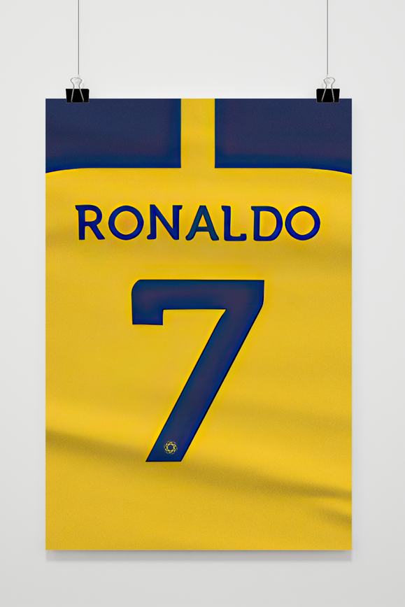 Cristiano Ronaldo Poster | Cristiano Ronaldo Rugnummer | Al Nassr ...