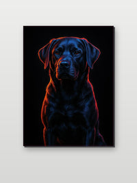 Labrador Dog op aluminium dibond