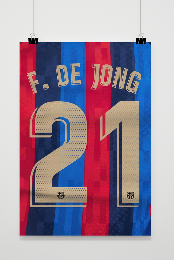 Póster Frenkie de Jong Dorsal