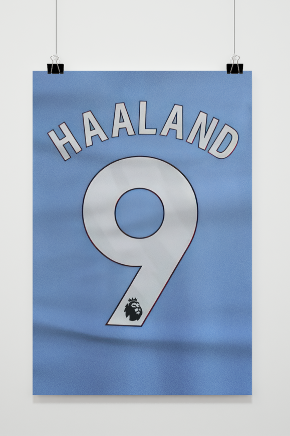Póster Haaland Dorsal de 25 Artstreet