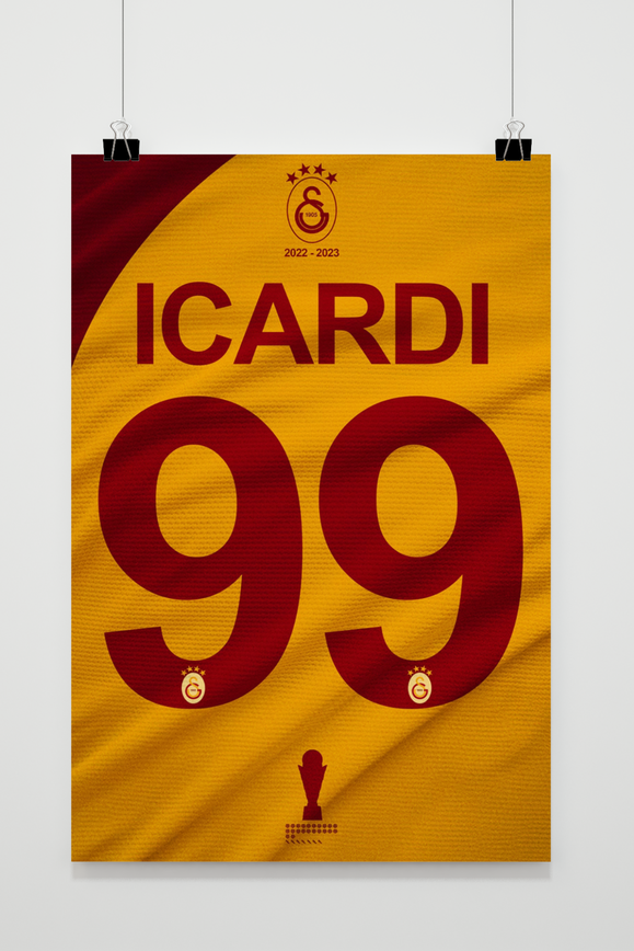 Póster Icardi Dorsal 99 de 25 Artstreet