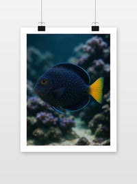 Gem Tang Fish poster met witte rand