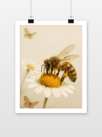 Bee Flower Daisy Butterflies im Interieur (7)