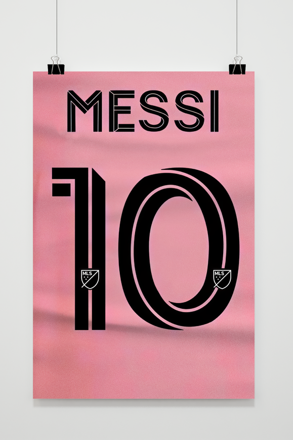 Póster Lionel Messi Dorsal de 25 Artstreet