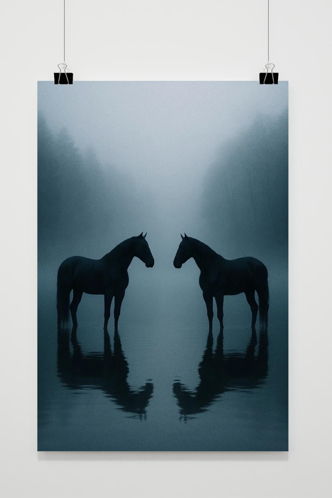 Póster Horses Mysitical Landscape de 25 Artstreet