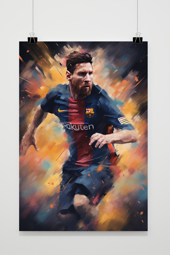Affiche Messi FC Barcelona