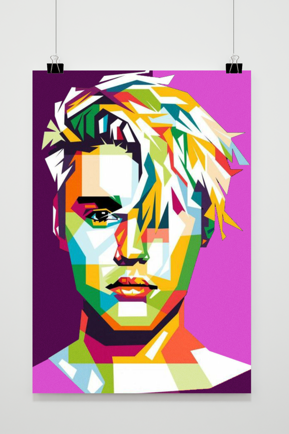 Póster Justin Bieber Rosa de 25 Artstreet