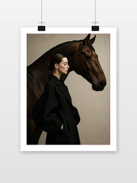 Woman Horse Fashion im Interieur (7)