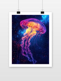 Jellyfish Neon Space Glowing im Interieur (7)