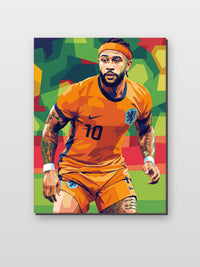 Memphis Depay op aluminium dibond
