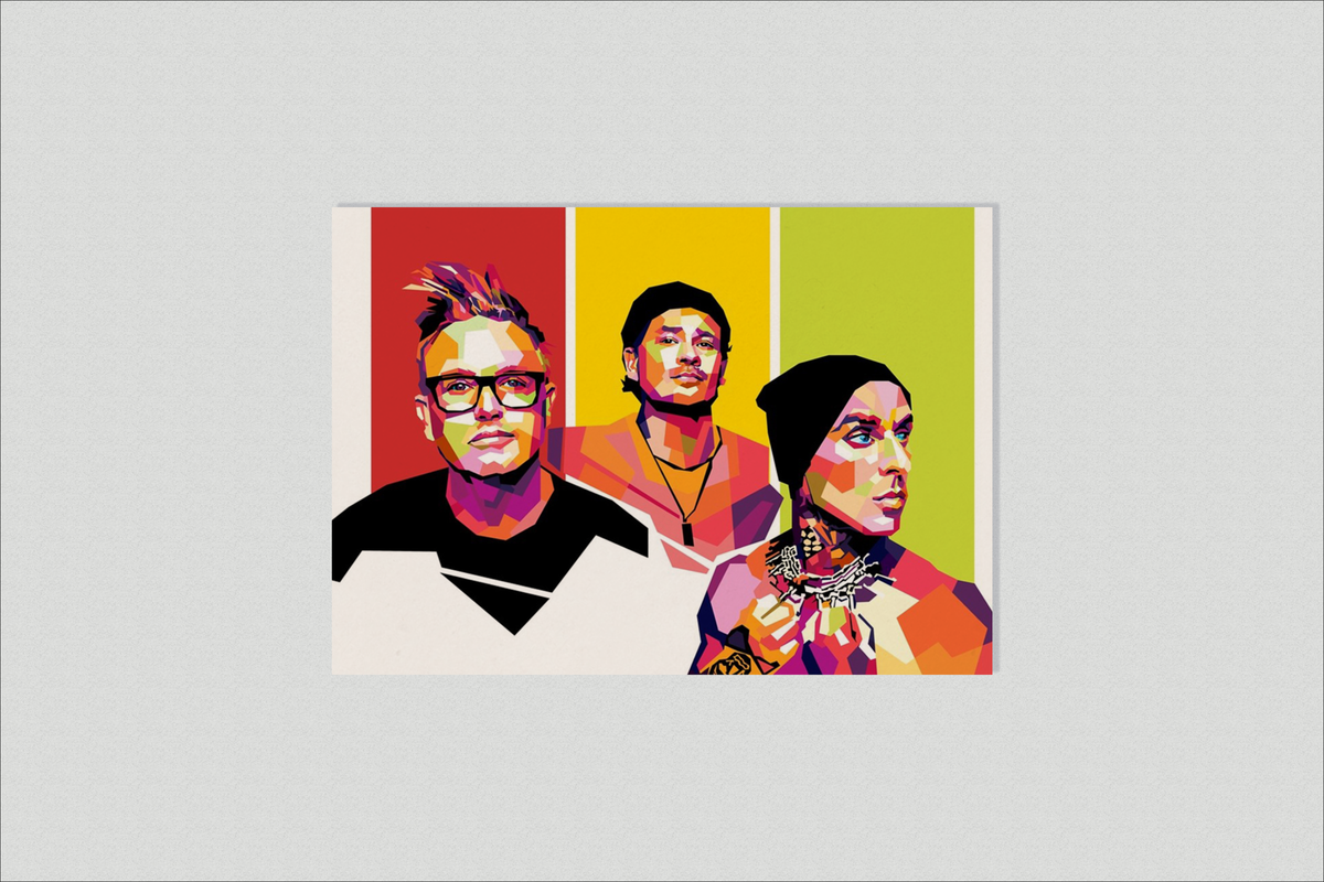 Blink 182 en un interior
